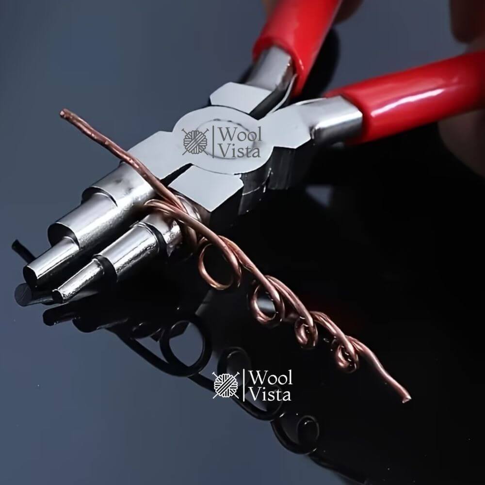 6-IN-1 JEWELRY MAKING PLIERS – CARBON STEEL LOOPING & WRAPPING TOOL, ROUND NOSE BAIL PLIERS FOR BEADING, WIRE SHAPING, JEWELRY REPAIR & DIY CRAFTS
