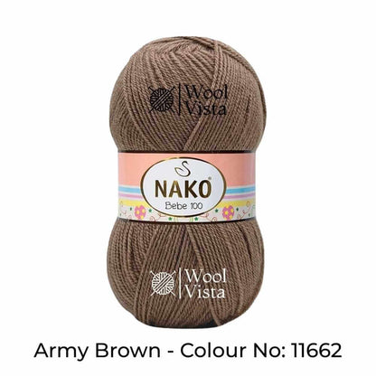 NAKO BEBE 100 - THIN YARN BALL