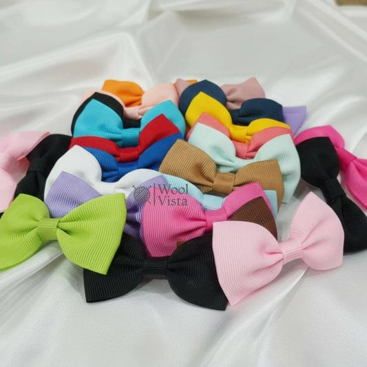 ASSORTED COLOR BOW HAIR CLIPS 20PCS – CUTE & COLORFUL HAIR ACCESSORIES FOR KIDS & GIRLS
