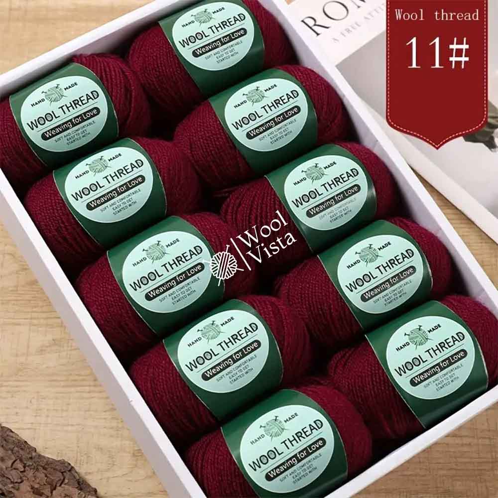 IMPORTED AUSTRALIAN PURE WOOL - 95% WOOL, 5% ANTI PILLING FIBER (PACK OF 10)