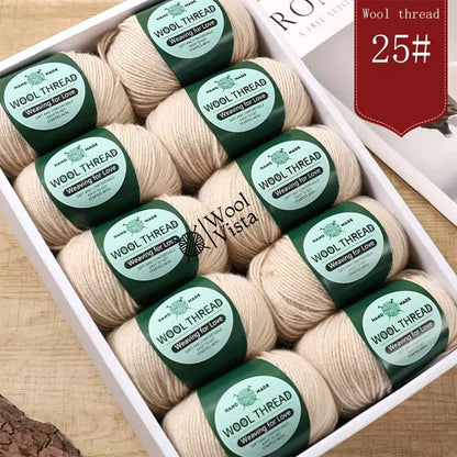 IMPORTED AUSTRALIAN PURE WOOL - 95% WOOL, 5% ANTI PILLING FIBER (PACK OF 10)