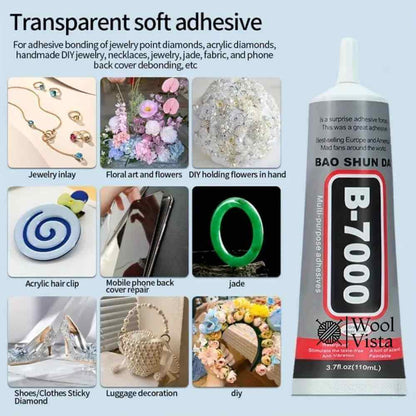 B7000 MULTI-PURPOSE ADHESIVE GLUE FOR JEWELRY AND CRAFTS
