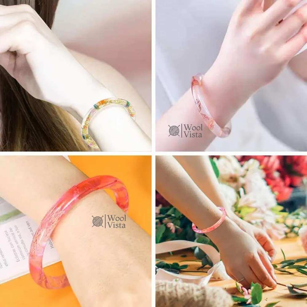 BANGLE BRACELET SILICONE MOLD – DIY JEWELRY CRAFT MAKING MOLD FOR RESIN ART, EPOXY CASTING & HANDMADE ACCESSORIES
