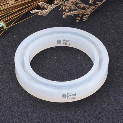 BANGLE BRACELET SILICONE MOLD – DIY JEWELRY CRAFT MAKING MOLD FOR RESIN ART, EPOXY CASTING & HANDMADE ACCESSORIES