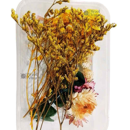 BOX OF NATURAL DRY FLOWERS FOR RESIN ART, CANDLE MAKING, SOAP CRAFTS & DIY DECORATIVE PROJECTS