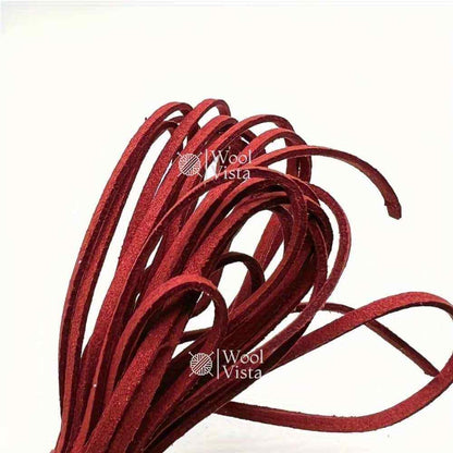 BRAIDED CORD KOREAN VELVET FAUX LEATHER BRACELET STRING – HANDMADE DIY BEADING CORD FOR JEWELRY MAKING, NECKLACES, BRACELETS, CRAFT SUPPLIES & ACCESSORIES