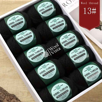IMPORTED AUSTRALIAN PURE WOOL - 95% WOOL, 5% ANTI PILLING FIBER (PACK OF 10)