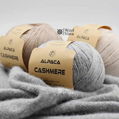 CASHMERE ALPACA WOOL YARN – SOFT, WARM & ANTI-PILLING KNITTING YARN (PACK OF 6)