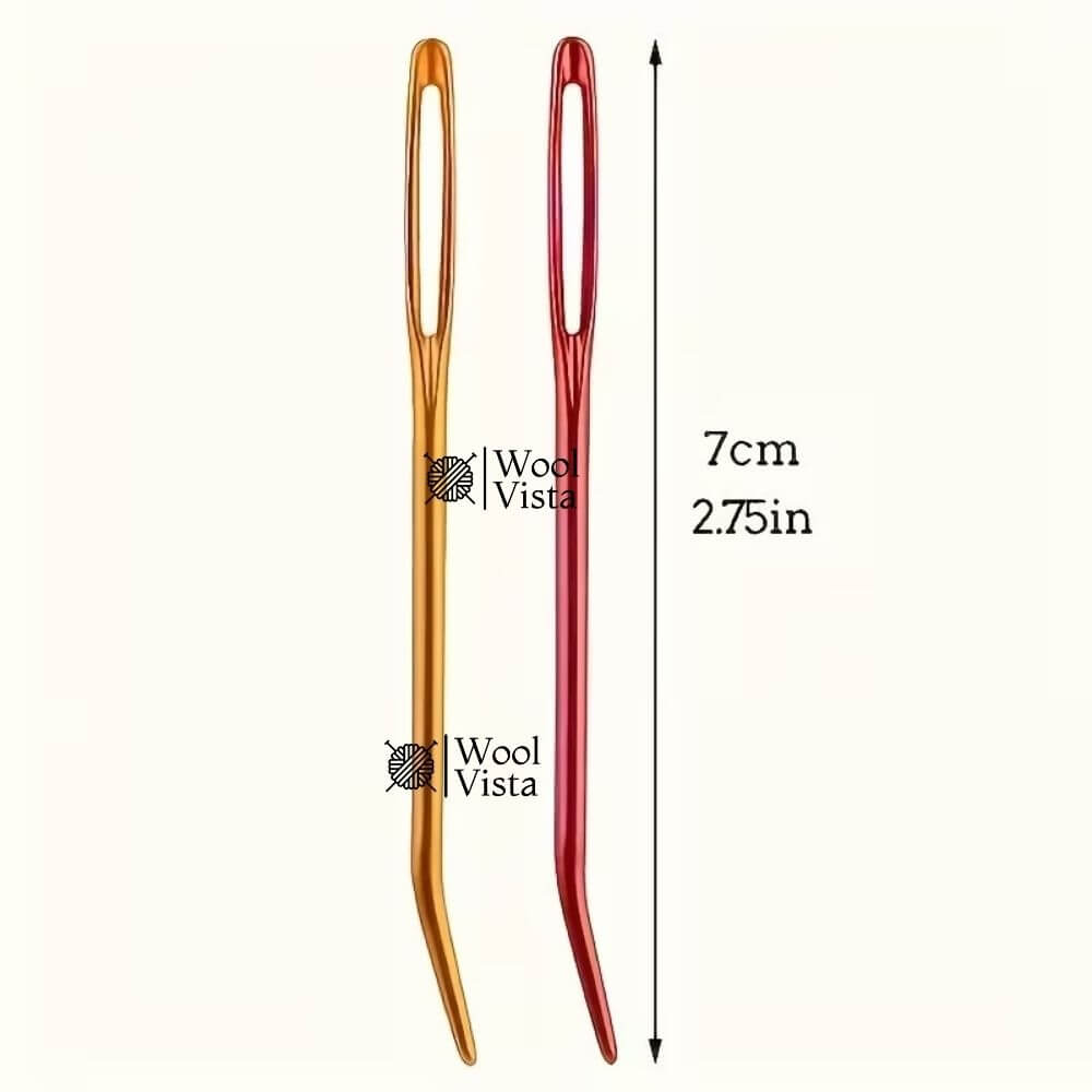 COLORFUL LARGE EYE YARN & TAPESTRY NEEDLES SET (6PCS) – HAND SEWING, KNITTING & CROCHET NEEDLES