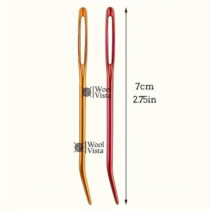 COLORFUL LARGE EYE YARN & TAPESTRY NEEDLES SET (6PCS) – HAND SEWING, KNITTING & CROCHET NEEDLES