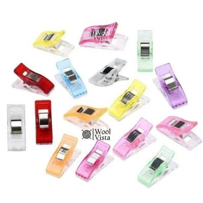 COLORFUL PLASTIC SEWING CLIPS – (10 PIECE) FOR FABRIC HOLDING & DIY SEWING PROJECTS