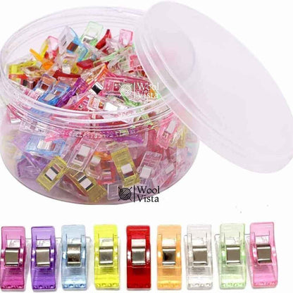 COLORFUL PLASTIC SEWING CLIPS – (10 PIECE) FOR FABRIC HOLDING & DIY SEWING PROJECTS