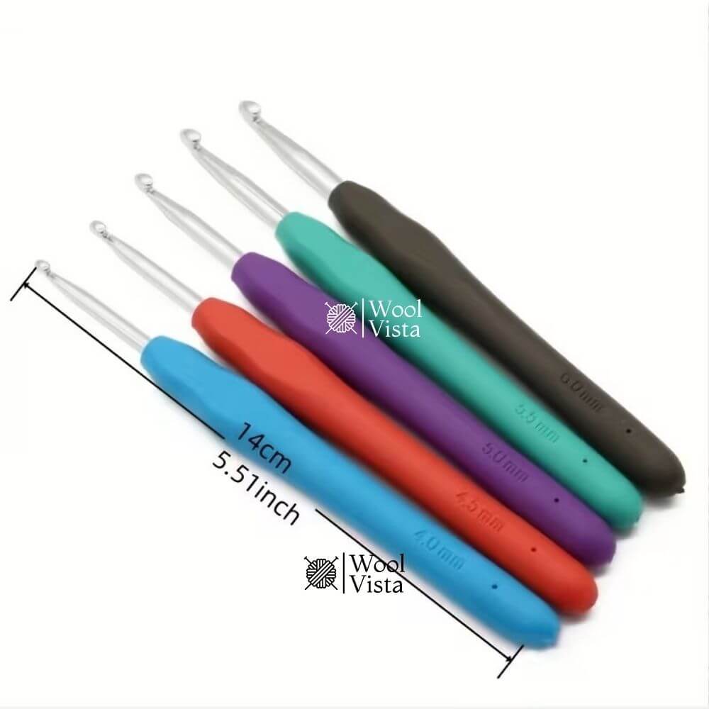 CROCHET HOOK SET ALUMINIUM - (PACK OF 12)