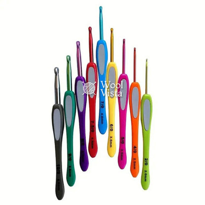 CROCHET HOOK SET ALUMINIUM - (PACK OF 9)