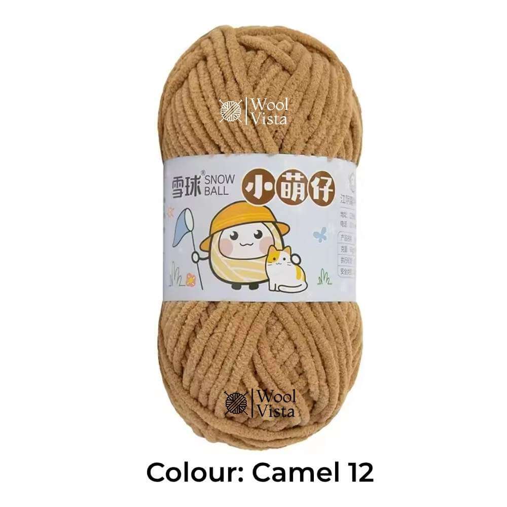 THIN CHENILLE PLUSH YARN – SOFT BLANKET & CROCHET YARN FOR KNITTING, DIY CRAFTS