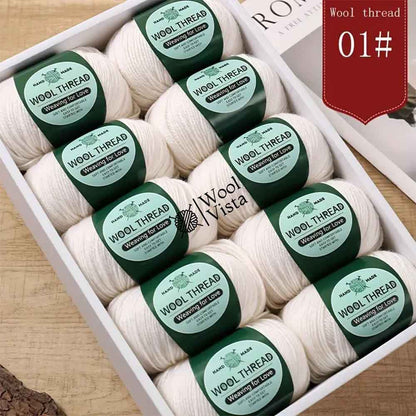 IMPORTED AUSTRALIAN PURE WOOL - 95% WOOL, 5% ANTI PILLING FIBER (PACK OF 10)