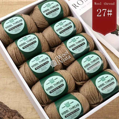 IMPORTED AUSTRALIAN PURE WOOL - 95% WOOL, 5% ANTI PILLING FIBER (PACK OF 10)