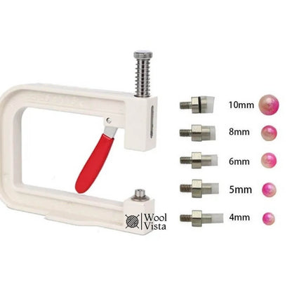 DIY PEARL RIVET MACHINE KIT – HAND PRESS BEAD TOOL FOR CLOTHES, JEWELRY AND ACCESSORIES DECORATION