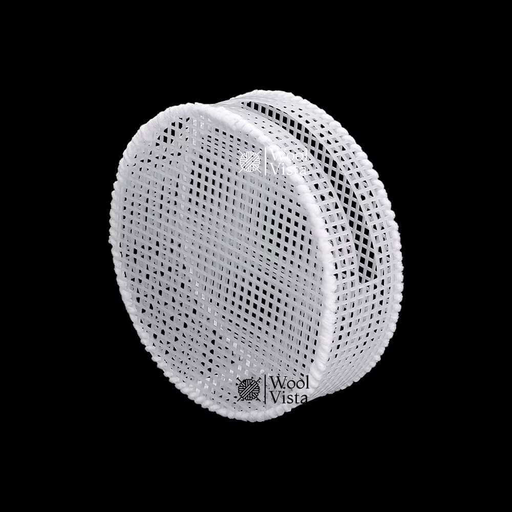 DIY ROUND ZIPPER WALLET KNITTING KIT 18CM – 3PCS WHITE PLASTIC MESH SHEETS FOR BAG LINING & STRUCTURE, FOR HANDMADE CROCHET WALLETS, CROSSBODY BAGS & DIY GIFTS