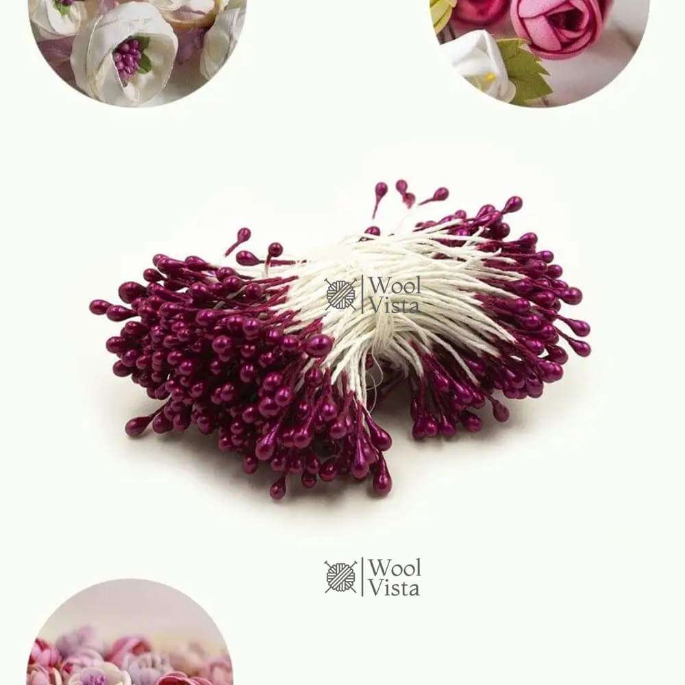 DOUBLE ENDED 3MM PEARL FLOWER STAMEN – FLOWER DIY, WEDDING DECOR, SEWING & CRAFT SUPPLIES