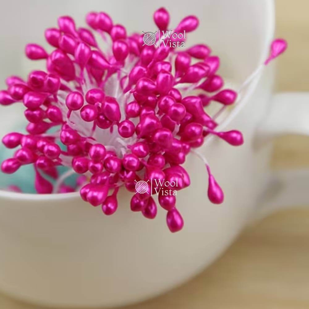 DOUBLE ENDED 3MM PEARL FLOWER STAMEN – FLOWER DIY, WEDDING DECOR, SEWING & CRAFT SUPPLIES