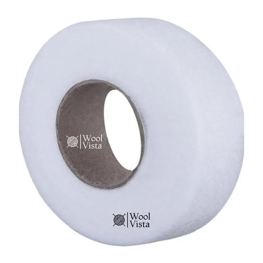 DOUBLE SIDED ADHESIVE HEM TAPE – NON-WOVEN IRON-ON FABRIC TAPE FOR CLOTHES, CURTAINS & CRAFTS