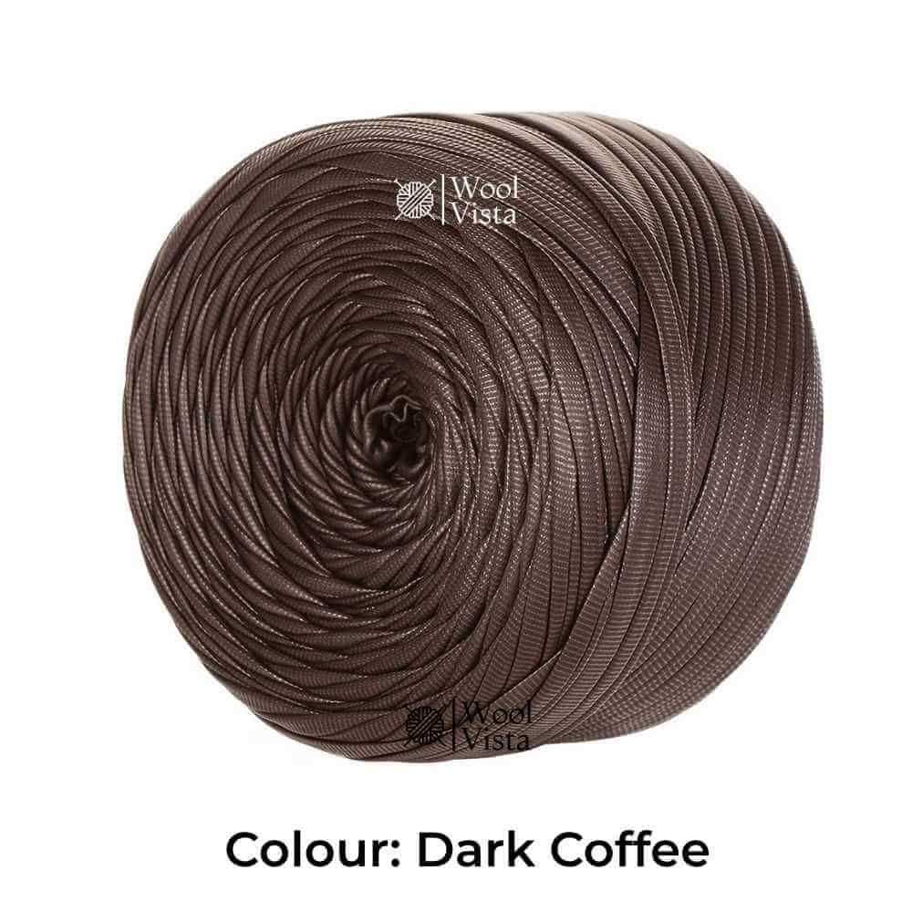 200G FAUX LEATHER T-SHIRT YARN – 60M SOFT WOVEN RIBBON YARN FOR CROCHET BAGS, KNITTING & HOME DECOR