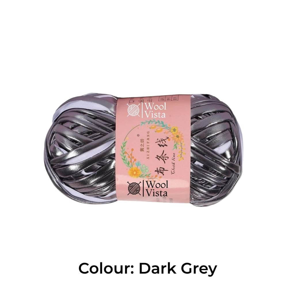 SOFT METALLIC T-SHIRT YARN - FOR CROCHET AND BAG MAKING CRAFTING