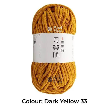 100G ICE THREAD POLYESTER YARN – SOFT CHUNKY YARN FOR KNITTING, CROCHET, BLANKETS, SCARVES & DIY CRAFTS
