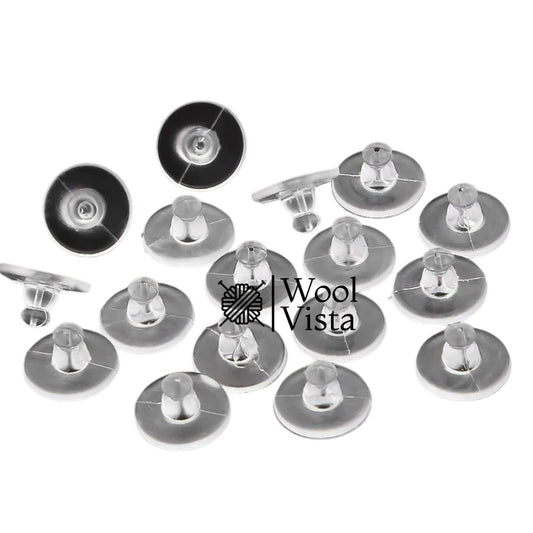 EAR STOPPERS (12 PAIRS) – SECURE EARRING BACKS FOR DIY JEWELRY MAKING & REPAIR