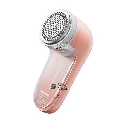 ELECTRIC FABRIC SHAVER PINK – USB POWERED CLOTHES LINT REMOVER WITH REPLACEABLE STAINLESS STEEL BLADES FOR SWEATERS, SOFAS & GARMENTS