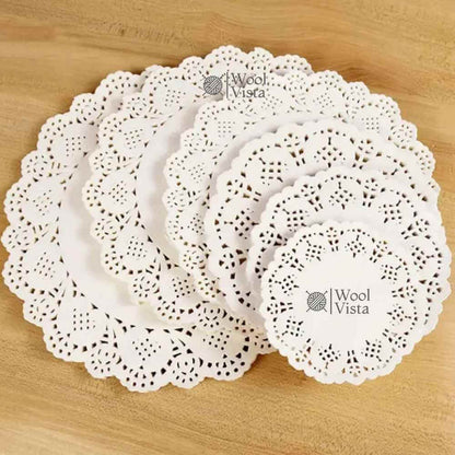 ELEGANT WHITE LACE PAPER DOILIES FOR DECOR, CELEBRATIONS & CREATIVE PROJECTS