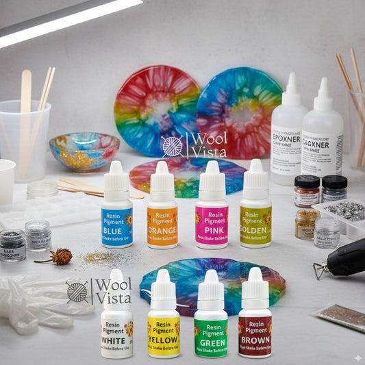 EPOXY RESIN LIQUID COLOR PIGMENTS (12 PCS) – VIBRANT DYE SET FOR RESIN ART, JEWELRY MAKING & DIY CRAFTS