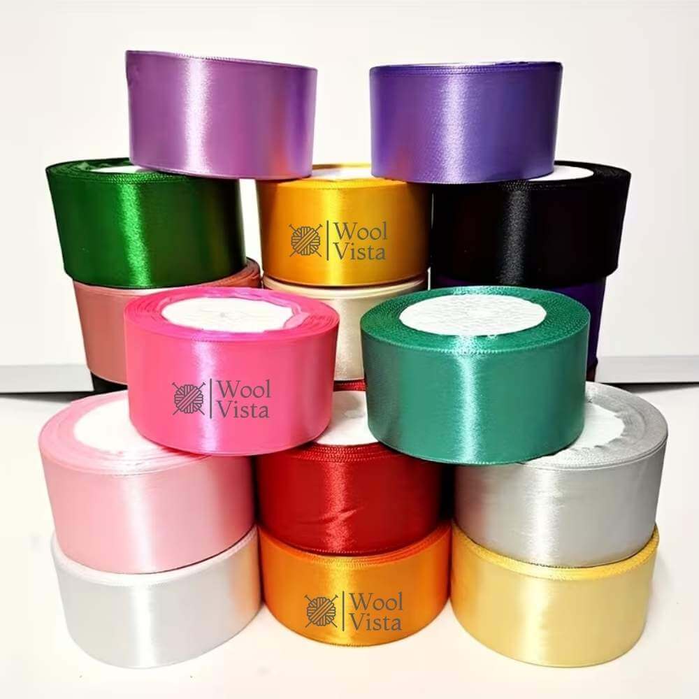 EXTRA WIDE 1.5 INCH (3.8CM) ELEGANT POLYESTER RIBBON – 25 YARDS FOR WEDDINGS, GIFT WRAPPING, PARTY DECOR & DIY CRAFTS