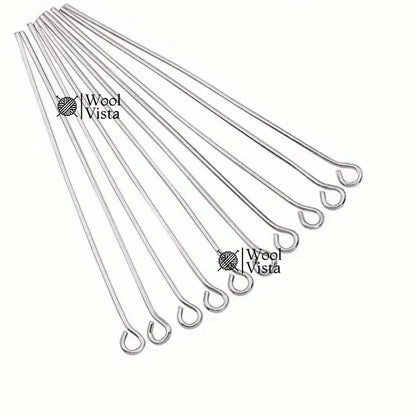 EYE NAILS (100 PCS, 2CM × 0.3CM) – METAL SCREW EYE PINS FOR DIY JEWELRY MAKING, NECKLACES & BRACELET BEADING SUPPLIES