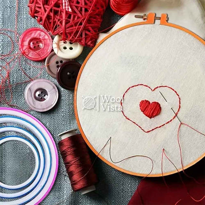 ROUND PLASTIC EMBROIDERY HOOPS
