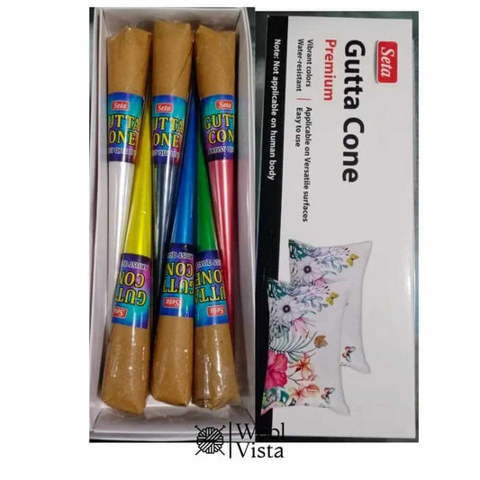 FABRIC GUTTA CONE OUTLINER – COLOR LEAD FOR SILK & FABRIC PAINTING