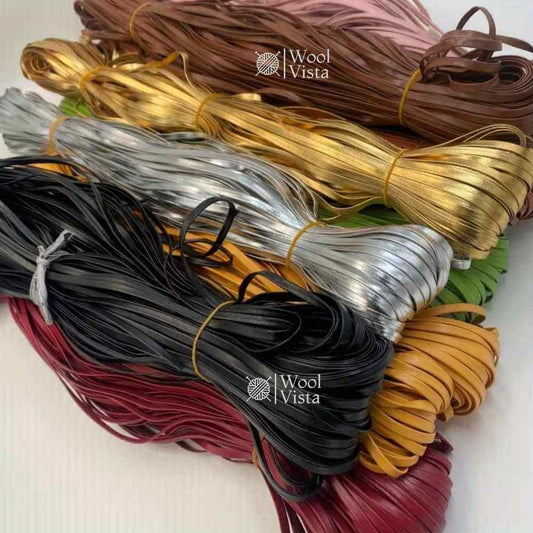 FAUX LEATHER CRAFT STRAP – SOFT FLEXIBLE MULTI-COLORED CORD FOR JEWELRY MAKING, WATCH BANDS, BAG HANDLES & DIY HOME DECOR CRAFTS