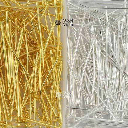 FLAT HEAD & EYE PINS FOR DIY JEWELLERY MAKING