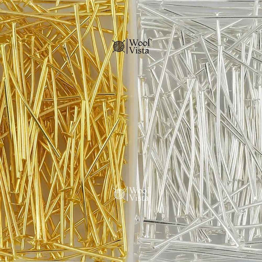 FLAT HEAD & EYE PINS FOR DIY JEWELLERY MAKING