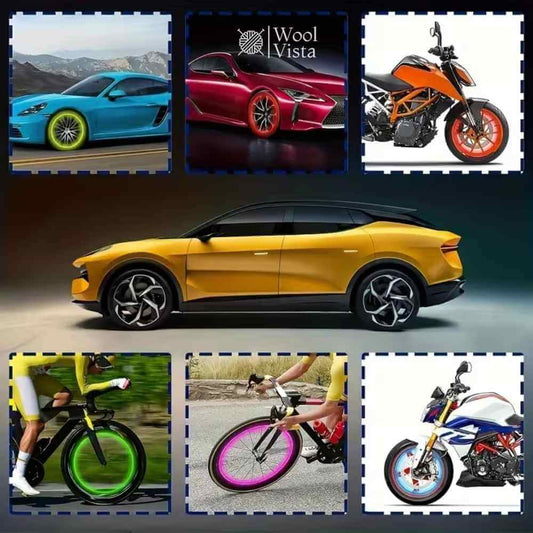 FLUORESCENT SKULL TIRE VALVE CAPS – LUMINOUS CAR, MOTORCYCLE, TRUCK & BICYCLE WHEEL VALVE COVERS | FASHION GLOW-IN-THE-DARK DESIGN