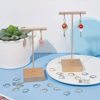 FRENCH FASHION METAL EARRING HOOKS – DIY JEWELRY MAKING SUPPLIES IN STAINLESS STEEL, BOHEMIAN STYLE