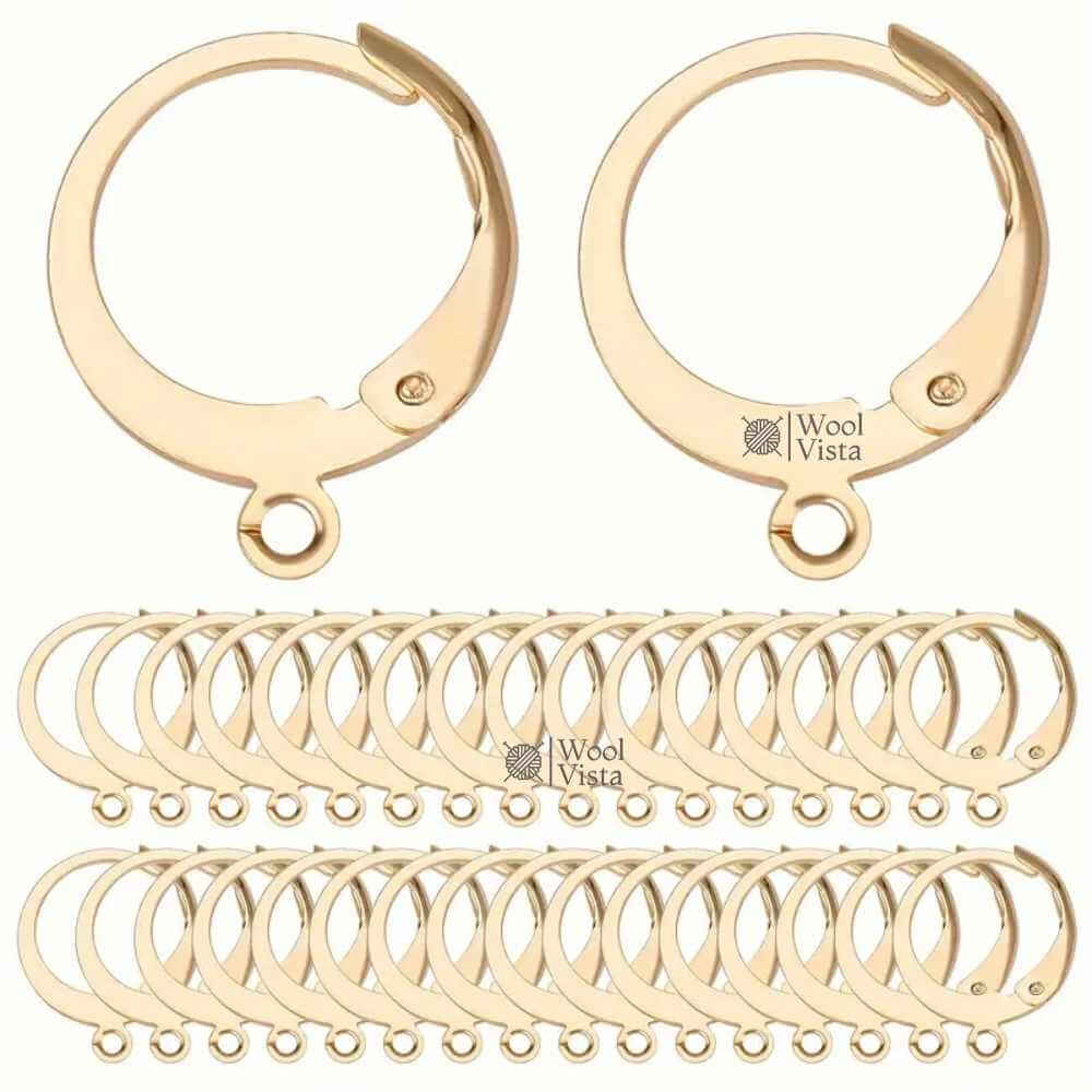 FRENCH FASHION METAL EARRING HOOKS – DIY JEWELRY MAKING SUPPLIES IN STAINLESS STEEL, BOHEMIAN STYLE