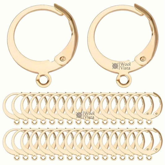 FRENCH FASHION METAL EARRING HOOKS – DIY JEWELRY MAKING SUPPLIES IN STAINLESS STEEL, BOHEMIAN STYLE