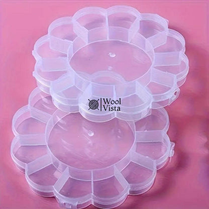CLEAR PLASTIC STORAGE BOXES – MULTI-COMPARTMENT ORGANIZER FOR JEWELRY, BEADS & DIY CRAFTS