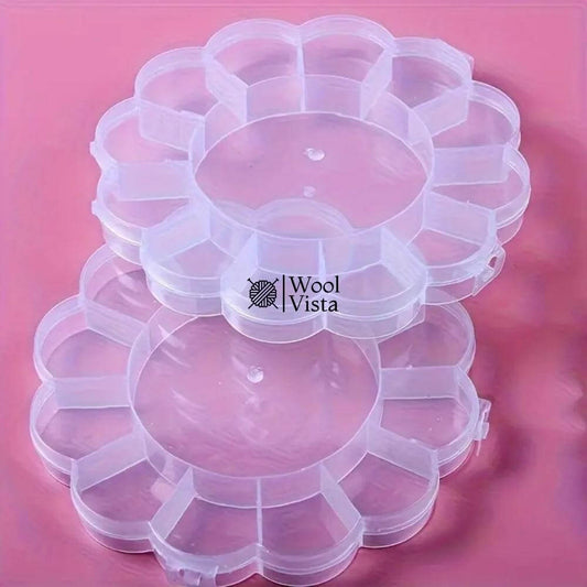 CLEAR PLASTIC STORAGE BOXES – MULTI-COMPARTMENT ORGANIZER FOR JEWELRY, BEADS & DIY CRAFTS