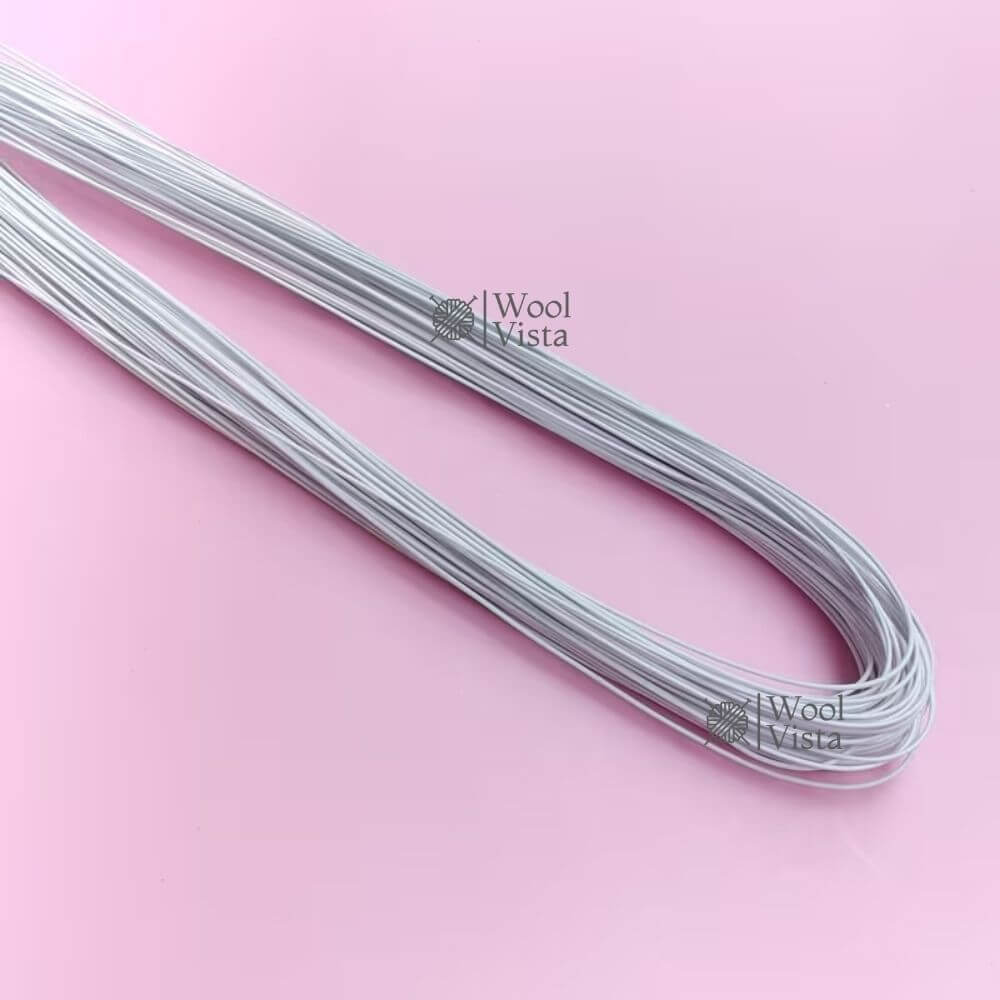 GAUGE FINE IRON WIRE – 0.6MM THICK, 24-31 INCHES LONG FOR HANDMADE FLORAL ART, LEAF VEIN BRANCHES, ROSE SHAPING & DIY CRAFT PROJECTS