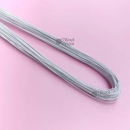 GAUGE FINE IRON WIRE – 0.6MM THICK, 24-31 INCHES LONG FOR HANDMADE FLORAL ART, LEAF VEIN BRANCHES, ROSE SHAPING & DIY CRAFT PROJECTS