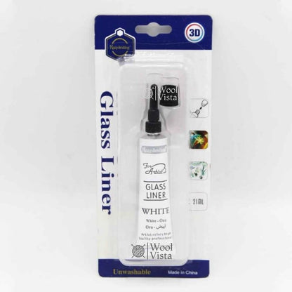 GLASS LINERS – FADE-RESISTANT ACRYLIC PAINT FOR GLASS PAINTING, 3D LINE ART, WOOD & CERAMIC DECOR SUPPLIES