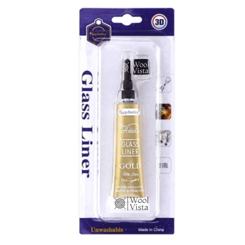 GLASS LINERS – FADE-RESISTANT ACRYLIC PAINT FOR GLASS PAINTING, 3D LINE ART, WOOD & CERAMIC DECOR SUPPLIES